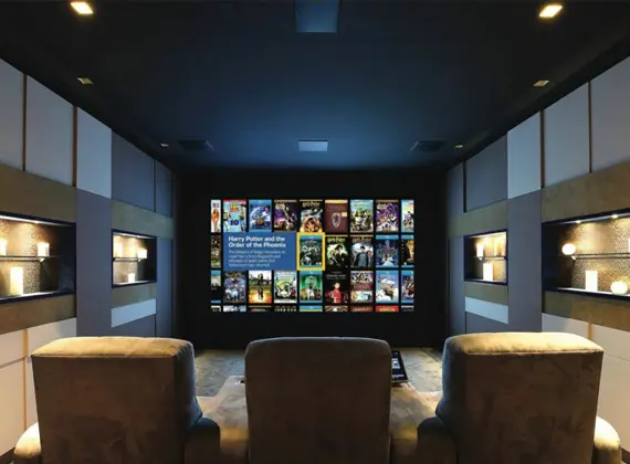 Audiovisueel systeemintegrator Integration At Home implementeer Home Cinema